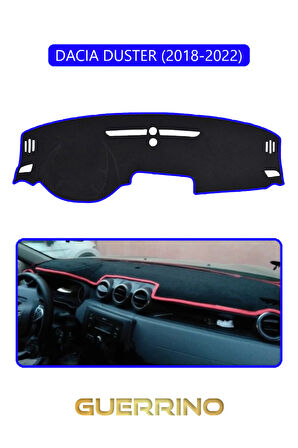 DACIA DUSTER 2018-2022TORPİDO KORUMA HALISI MAVİ KENAR