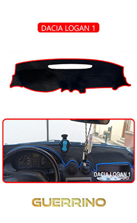 DACIA LOGAN 1TORPİDO KORUMA HALISI KIRMIZI KENAR