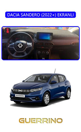 DACIA SANDERO 2022+ EKRANLITORPİDO KORUMA HALISI MAVİ KENAR