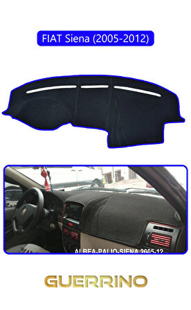 FIAT Siena 2005-2012 Modellerine UygunTORPİDO KORUMA HALISI MAVİ KENAR