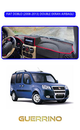 FIAT DOBLO 2008-2013 DOUBLE EKRANTORPİDO KORUMA HALISI MAVİ KENAR