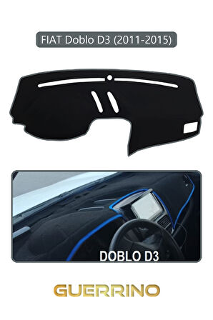 FIAT Doblo D3 2010-13 Modellerine UygunTORPİDO KORUMA HALISI GRİ KENAR