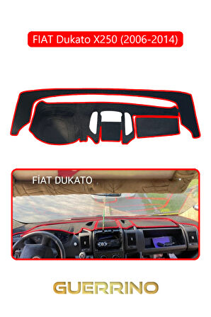 FIAT Dukato X250 2006-2014 Modellerine UygunTORPİDO KORUMA HALISI KIRMIZI KENAR