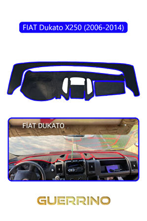 FIAT Dukato X250 2006-2014 Modellerine UygunTORPİDO KORUMA HALISI MAVİ KENAR