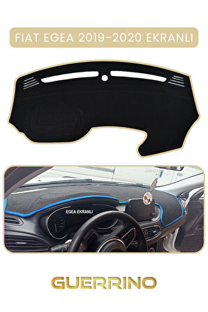 FIAT Egea 2019-2024 Modellerine Uygun EKRANLITORPİDO KORUMA HALISI BEJ KENAR
