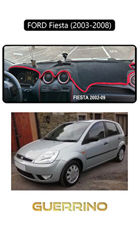 FORD Fiesta (2003-2008)TORPİDO KORUMA HALISI SİYAH KENAR