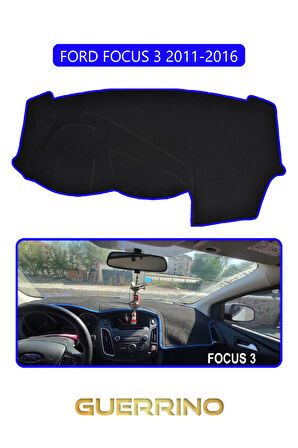 FORD Focus 3 (2011-2016)TORPİDO KORUMA HALISI MAVİ KENAR