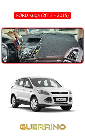 FORD Kuga (2013 - 2015)TORPİDO KORUMA HALISI KIRMIZI KENAR