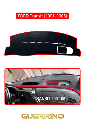 FORD Transit (2001-2006)TORPİDO KORUMA HALISI KIRMIZI KENAR