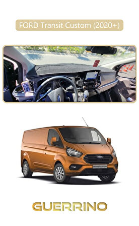 FORD Transit Custom 2020+TORPİDO KORUMA HALISI BEJ KENAR