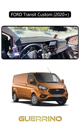 FORD Transit Custom 2020+TORPİDO KORUMA HALISI SİYAH KENAR