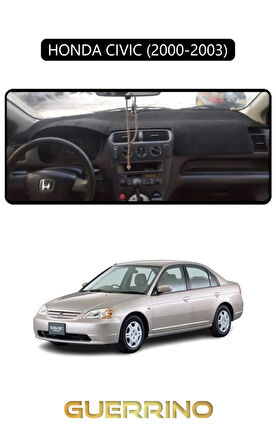 HONDA CIVIC 2000-2003TORPİDO KORUMA HALISI SİYAH KENAR