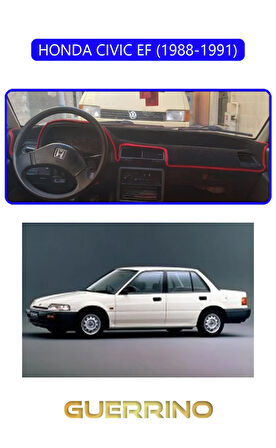 HONDA CIVIC EF 1988-1991TORPİDO KORUMA HALISI MAVİ KENAR