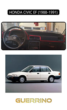 HONDA CIVIC EF 1988-1991TORPİDO KORUMA HALISI SİYAH KENAR