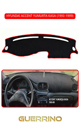 HYUNDAİ ACCENT YUMURTA KASA 1993-1999TORPİDO KORUMA HALISI KIRMIZI KENAR