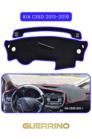 KİA CEED 2013-2019TORPİDO KORUMA HALISI MAVİ KENAR