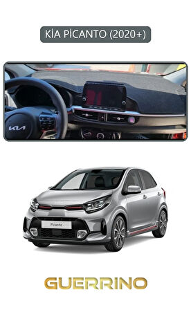 KİA PİCANTO 2020+TORPİDO KORUMA HALISI GRİ KENAR
