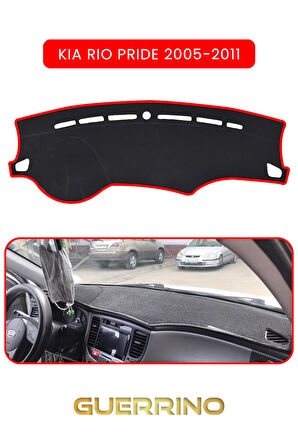 KİA RİO PRİDE 2005-2011TORPİDO KORUMA HALISI KIRMIZI KENAR