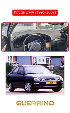 KİA SHUMA 1995-2003TORPİDO KORUMA HALISI KIRMIZI KENAR