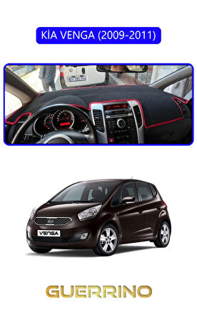 KİA VENGA 2009-2011TORPİDO KORUMA HALISI MAVİ KENAR