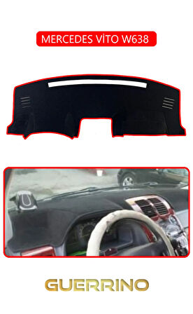 MERCEDES VİTO W638 TORPİDO KORUMA HALISI KIRMIZI KENAR