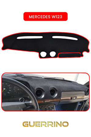MERCEDES W123TORPİDO KORUMA HALISI KIRMIZI KENAR