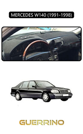 MERCEDES W140 1991-1998TORPİDO KORUMA HALISI SİYAH KENAR