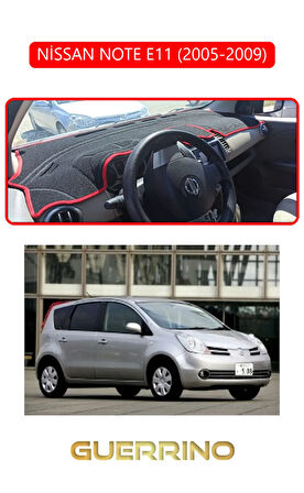 NİSSAN NOTE E11 2005-2009TORPİDO KORUMA HALISI KIRMIZI KENAR