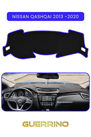NİSSAN QASHQAI 2013 -2020TORPİDO KORUMA HALISI MAVİ KENAR