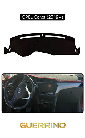 OPEL Corsa (2019 + )TORPİDO KORUMA HALISI SİYAH KENAR