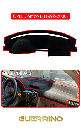 OPEL Corsa B  COMBO B (1992-2000)TORPİDO KORUMA HALISI KIRMIZI KENAR