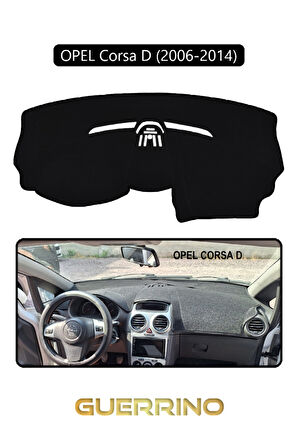 OPEL Corsa D (2006-2014)TORPİDO KORUMA HALISI SİYAH KENAR