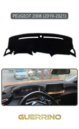 PEUGEOT 2008 (2019-2021)TORPİDO KORUMA HALISI GRİ KENAR