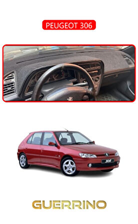 PEUGEOT 306TORPİDO KORUMA HALISI KIRMIZI KENAR