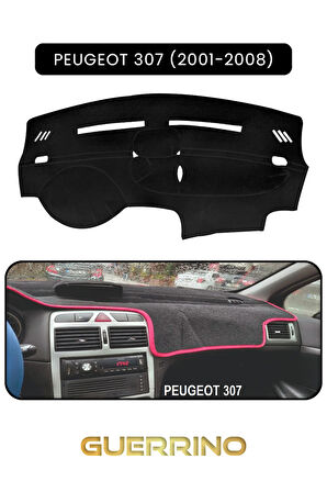 PEUGEOT 307 (2001-2008)TORPİDO KORUMA HALISI SİYAH KENAR