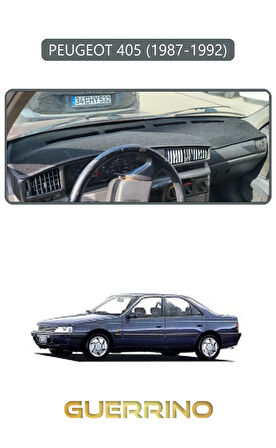 PEUGEOT 405 (1987-1992) ;TORPİDO KORUMA HALISI GRİ KENAR