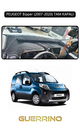 PEUGEOT Bipper (2007-2020) TAM KAPALITORPİDO KORUMA HALISI SİYAH KENAR