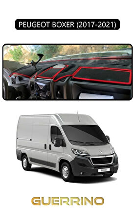 PEUGEOT BOXER 2017 - 2021TORPİDO KORUMA HALISI SİYAH KENAR