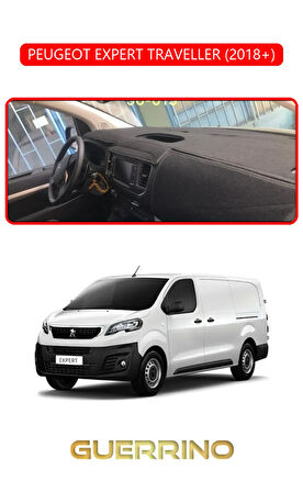 PEUGEOT EXPERT TRAVELLER 2018+TORPİDO KORUMA HALISI KIRMIZI KENAR
