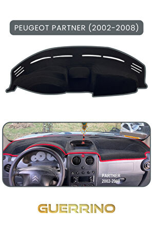 PEUGEOT Partner (2002-2008)TORPİDO KORUMA HALISI GRİ KENAR