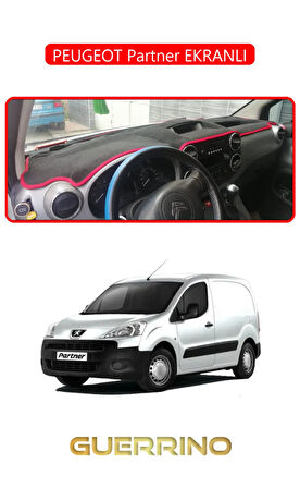 PEUGEOT Partner EKRANLITORPİDO KORUMA HALISI KIRMIZI KENAR