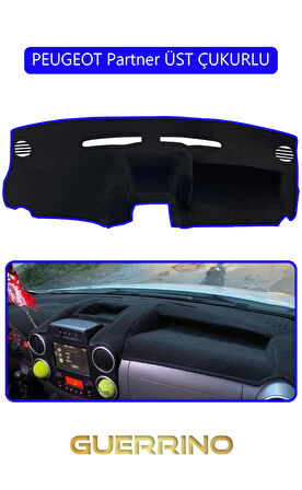 PEUGEOT Partner ÜST ÇUKURLUTORPİDO KORUMA HALISI MAVİ KENAR