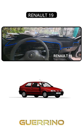 RENAULT 19 TORPİDO KORUMA HALISI SİYAH KENAR