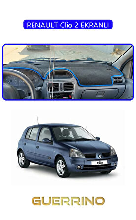 RENAULT Clio 2 EKRANLITORPİDO KORUMA HALISI MAVİ KENAR