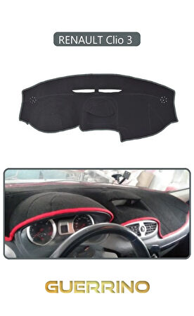 RENAULT Clio 3 TORPİDO KORUMA HALISI GRİ KENAR