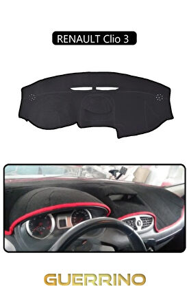 RENAULT Clio 3 TORPİDO KORUMA HALISI SİYAH KENAR