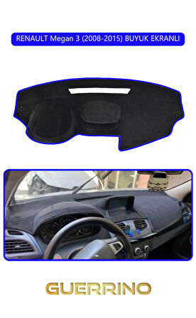RENAULT Megan 3 (2008-2015) BUYUK EKRANLITORPİDO KORUMA HALISI MAVİ KENAR