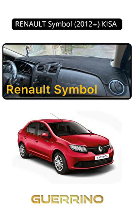 RENAULT Symbol (2012+) KISA TORPİDO KORUMA HALISI SİYAH KENAR