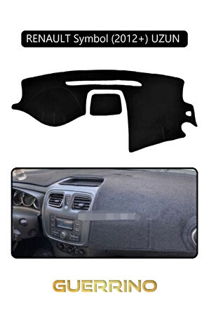 RENAULT Symbol (2012+) UZUN TORPİDO KORUMA HALISI SİYAH KENAR
