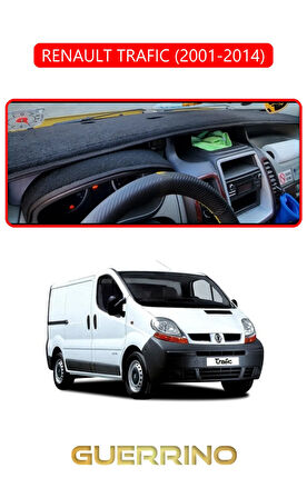 RENAULT TRAFIC (2001-2014)TORPİDO KORUMA HALISI KIRMIZI KENAR